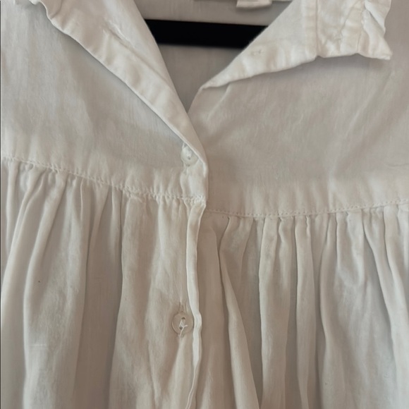 Emerson Fry Ruffled White Blouse - Picture 3 of 4